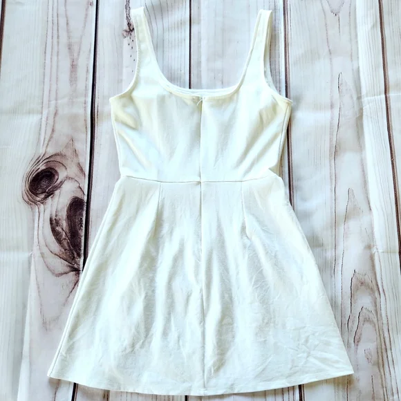 Lulus "Always Admired" White Sleeveless Mini A-line Dress | Size S - Picture 7 of 14